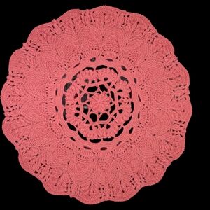 Handmade Crochet Royal Rose Bed Doily